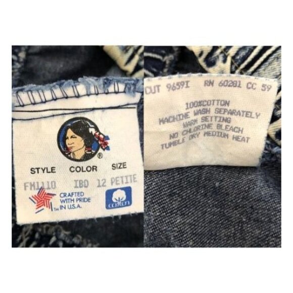 Vtg 80s Tapered Jeans Womens 12 Petite Cherokee Acid Wash Pleated High Waist USA - Picture 9 of 13